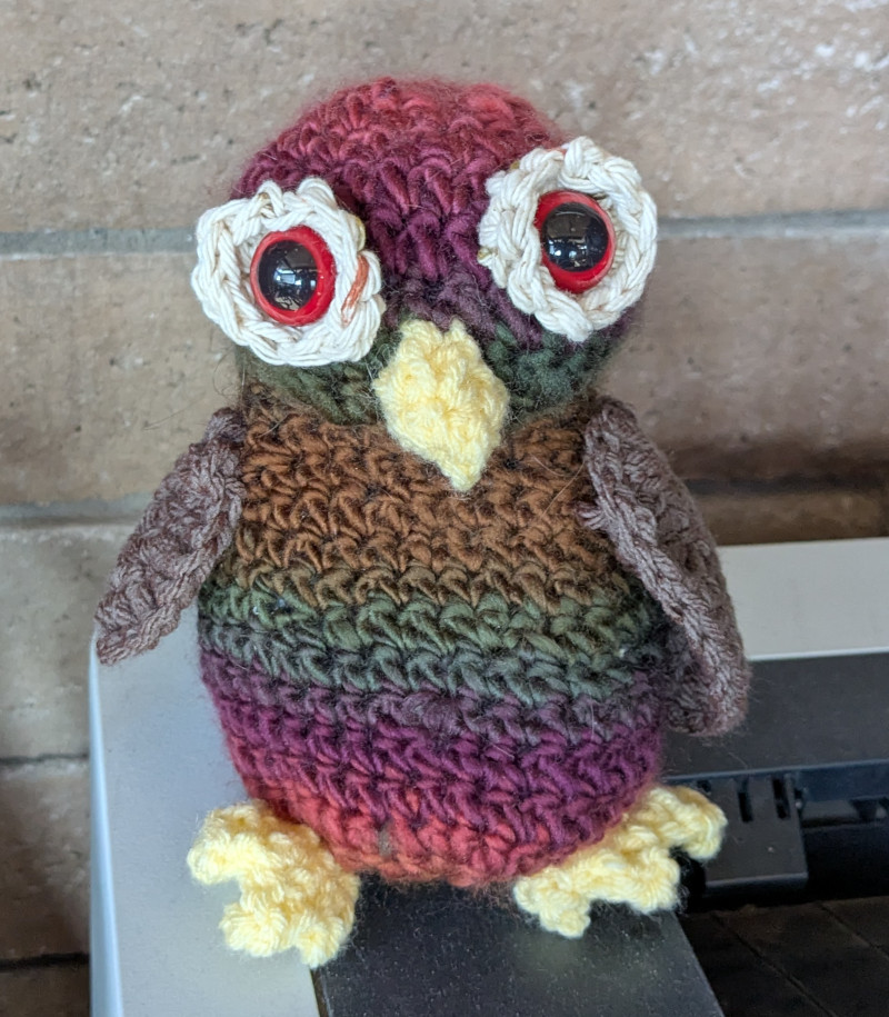 [Crochet owl]