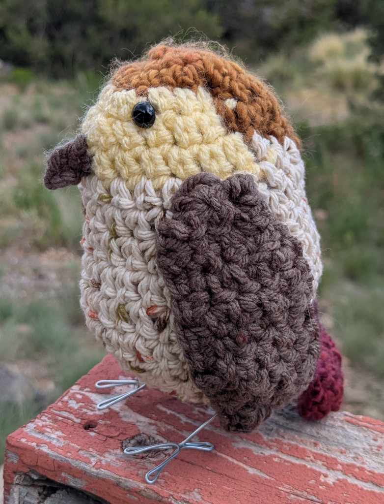 [Crochet bird]
