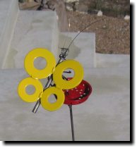 [ Close-up of painted butterfly ]