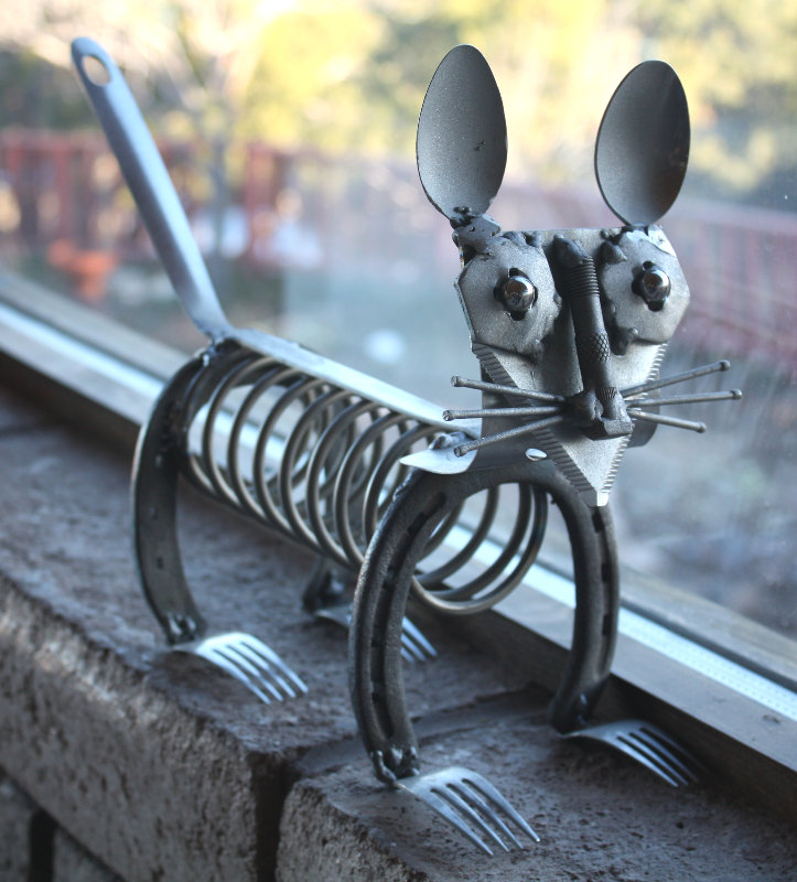 [Spring-cat. My first weld ...]